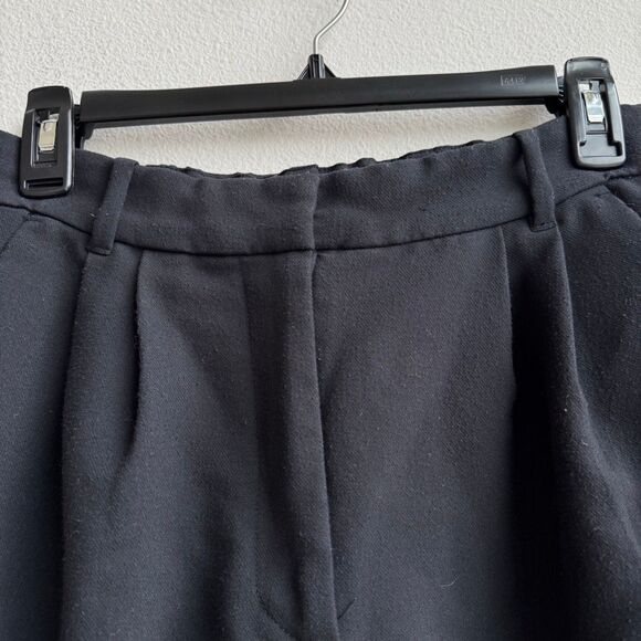 ✨$5/$25 Abercrombie & Fitch Black Wide Straight Leg Trouser Pants Size 27/4 LONG - Picture 5 of 11